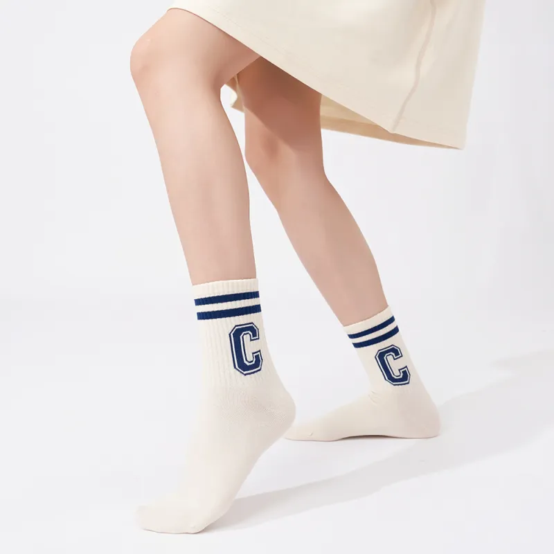 Duanmei Unisex Mid Calf Socks-6