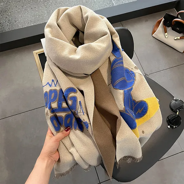 US8ACC Faux Cashmere Scarf Women's-5