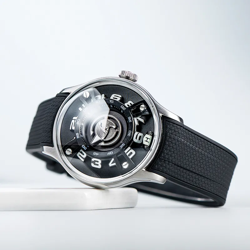 REEF TIGER OBLVLO Collaboration Mechanical Movement Watch Unisex White Dial OBL BLM-14
