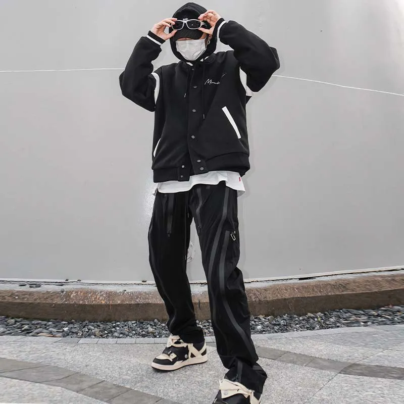 MIRACLE KILL Baseball Jacket Unisex Black-11