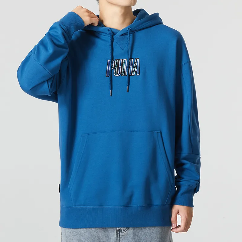 PUMA Colorful Sweatshirts Men Lake Blue-2