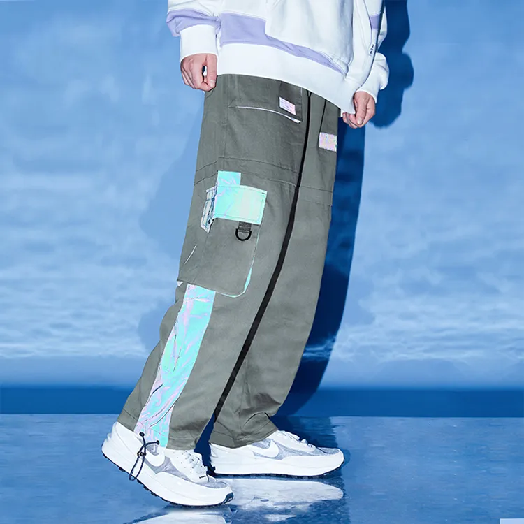 LAMLICKA Knitted Sweatpants Unisex Gray-4