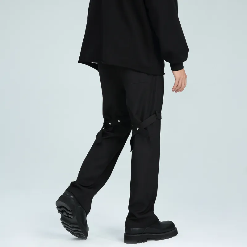 PASET Casual Pants Unisex Black-5