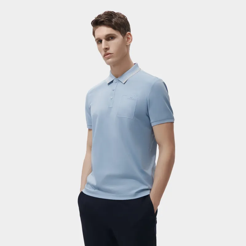 FILA Polo Shirt Men's Bamboo Prosperity Blue-4