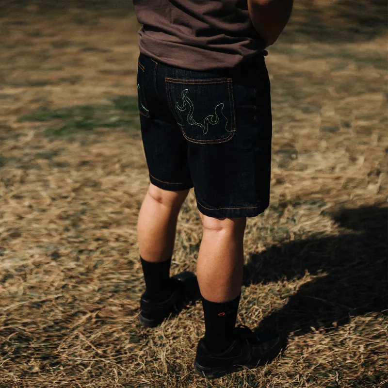 BURNIN Denim Shorts Unisex-9
