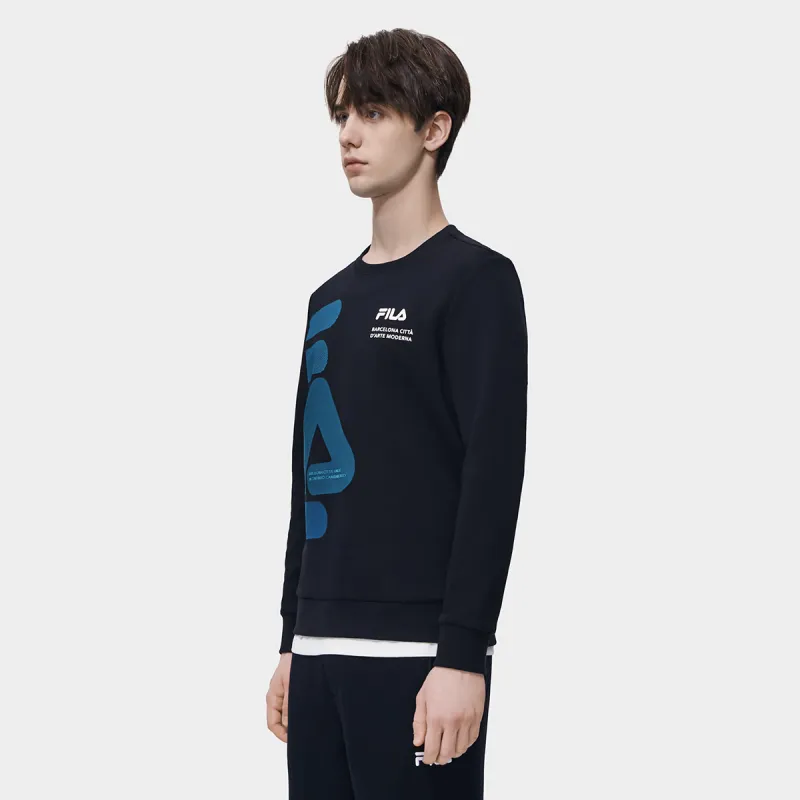 FILA Sweatshirts Men Jet Black-3