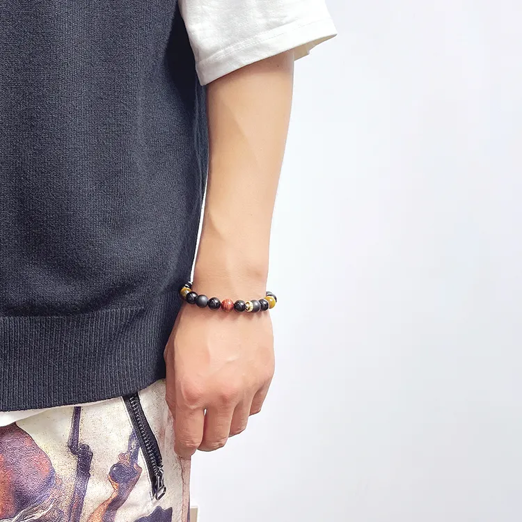 MOUNTAINS AND MANS Agate Bracelets Unisex-12