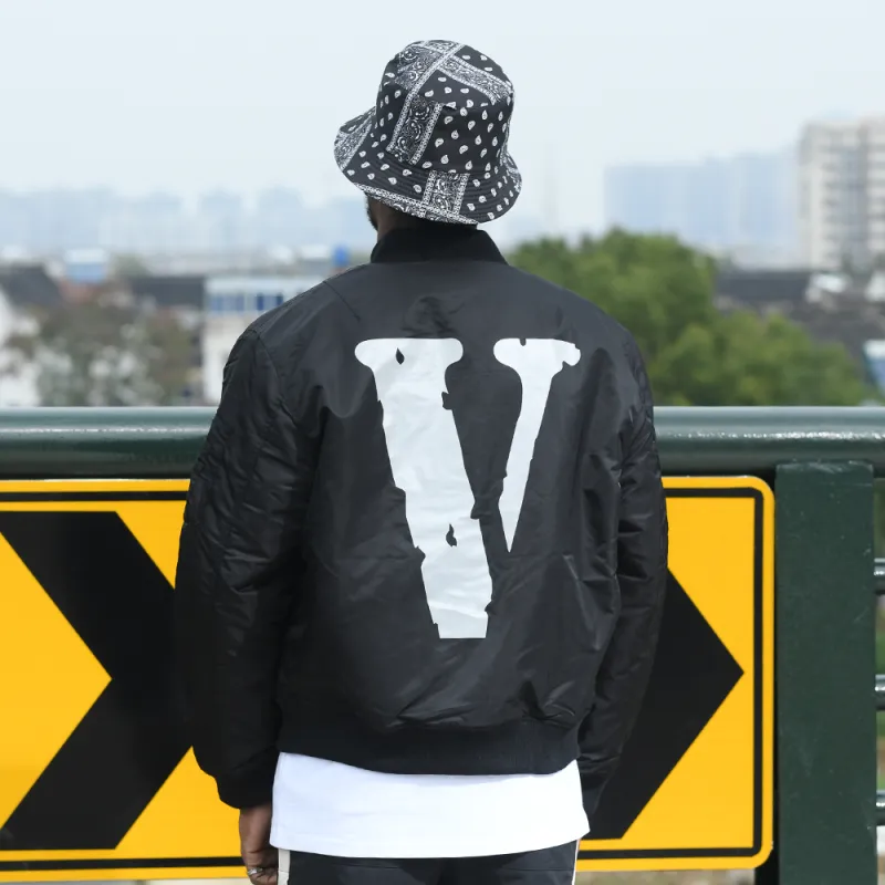 VLONE 3M Reflective Series Puffer Jackets Unisex Black-6