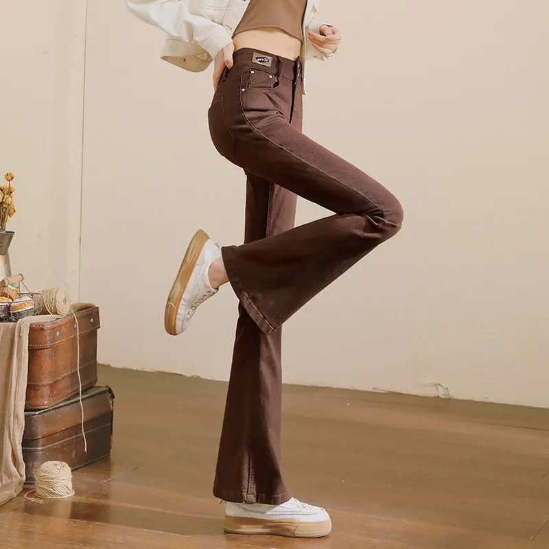 MITUAN Jeans Women's Coffee-2