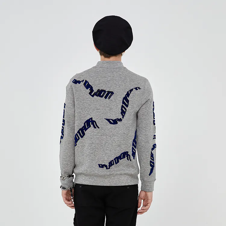 DAVID NAMAN Sweatshirts Men Gray-4