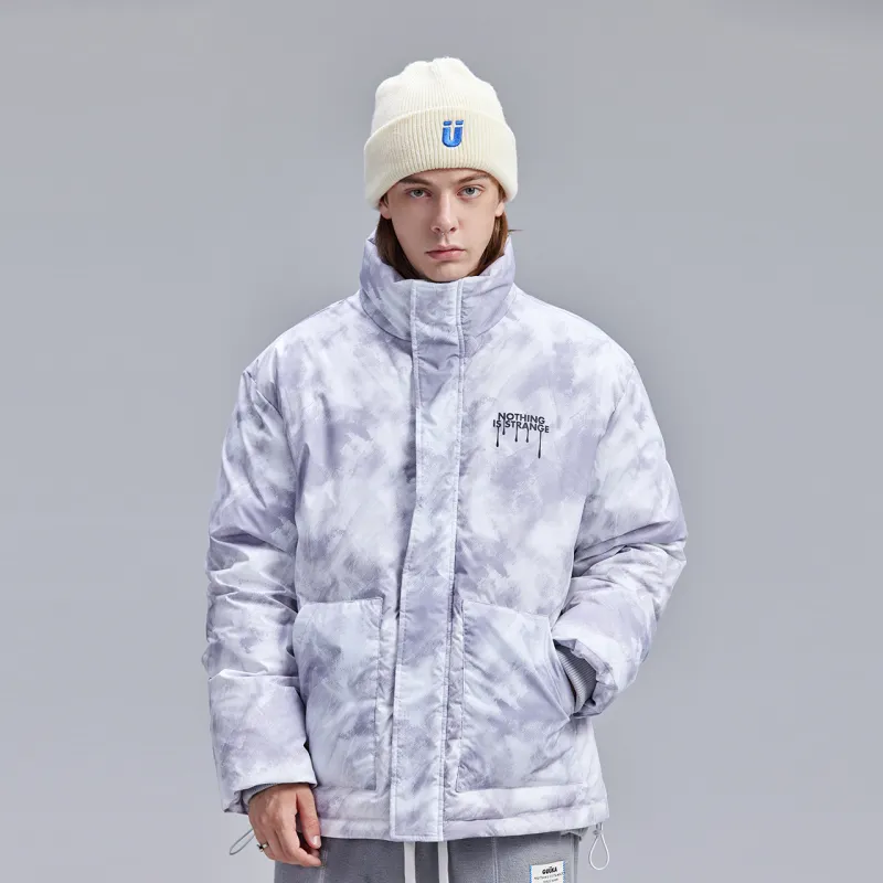 Guuka Down Jacket Men's Light Gray-5