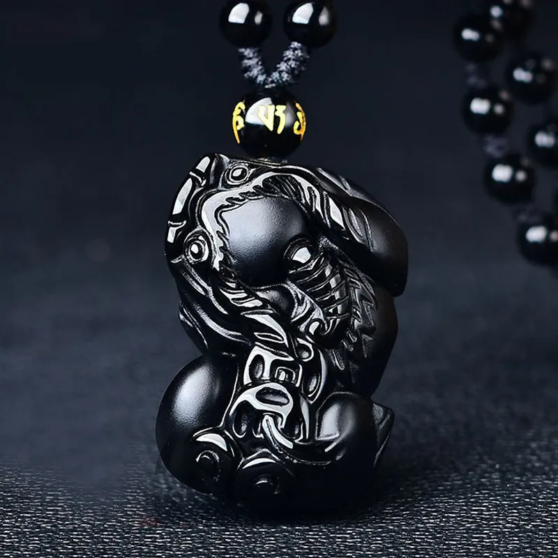SUNFEEL Obsidian Necklaces Unisex-1