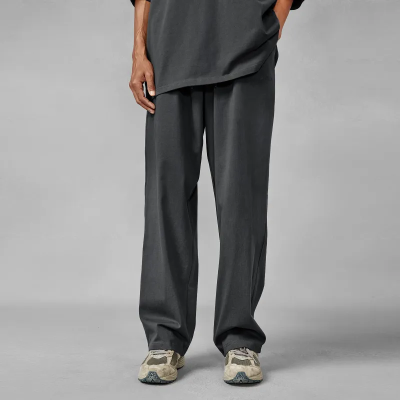 Bodydream Knitted Sweatpants Solid Color Straight Fit Casual Pants Unisex-3