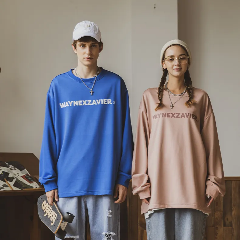WAYNEXZAVIER Crew Neck Loose Fit Sweatshirt Unisex-30