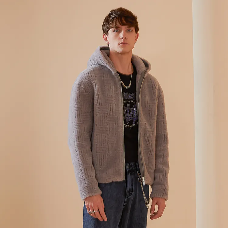DAVID NAMAN FW22 Fur Men's Gray-3