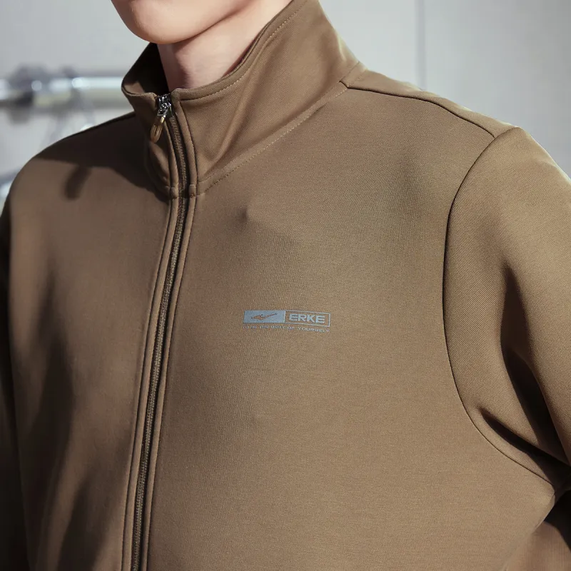 Erke Jackets Men Latte Brown-5