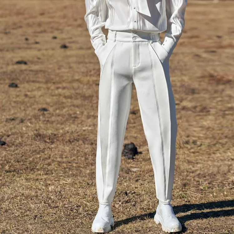 VALLEYOUTH Casual Pants Unisex White-3