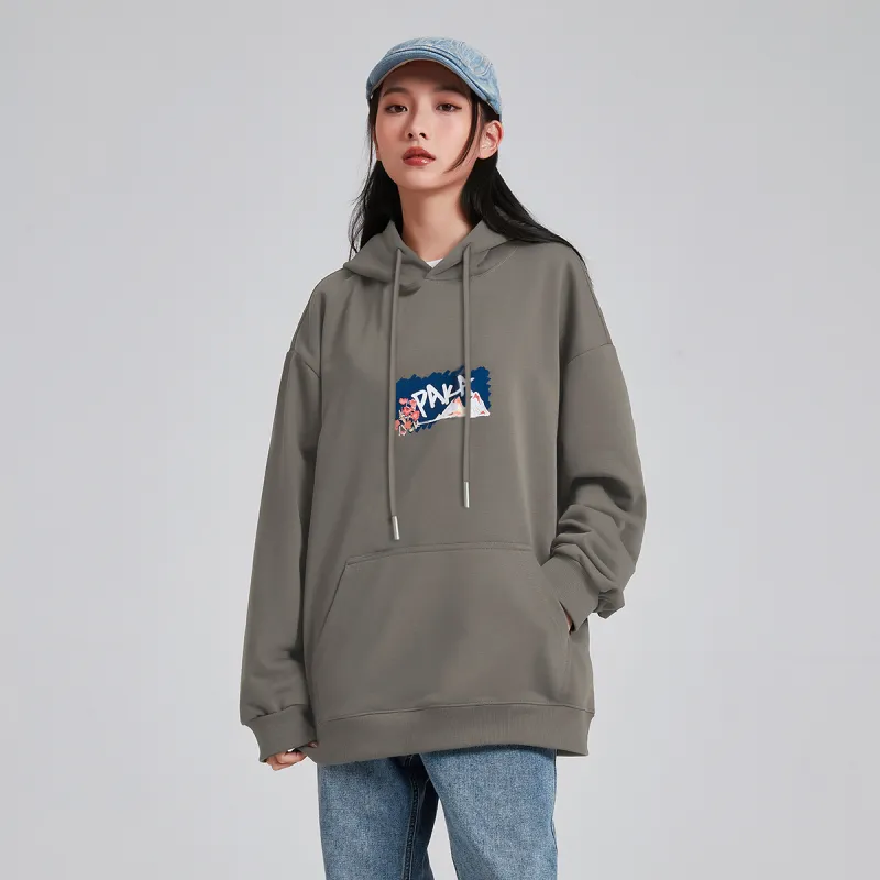 PAKA Hooded Loose Fit Sweatshirt Spring And Autumn Unisex-13