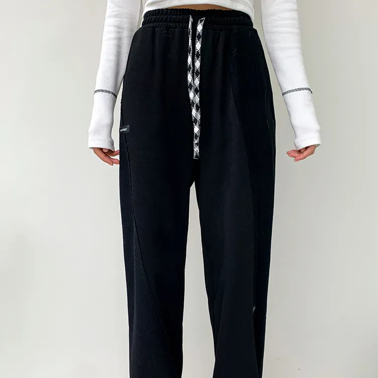 MacyMccoy Straight Casual Pants Women's Black-3