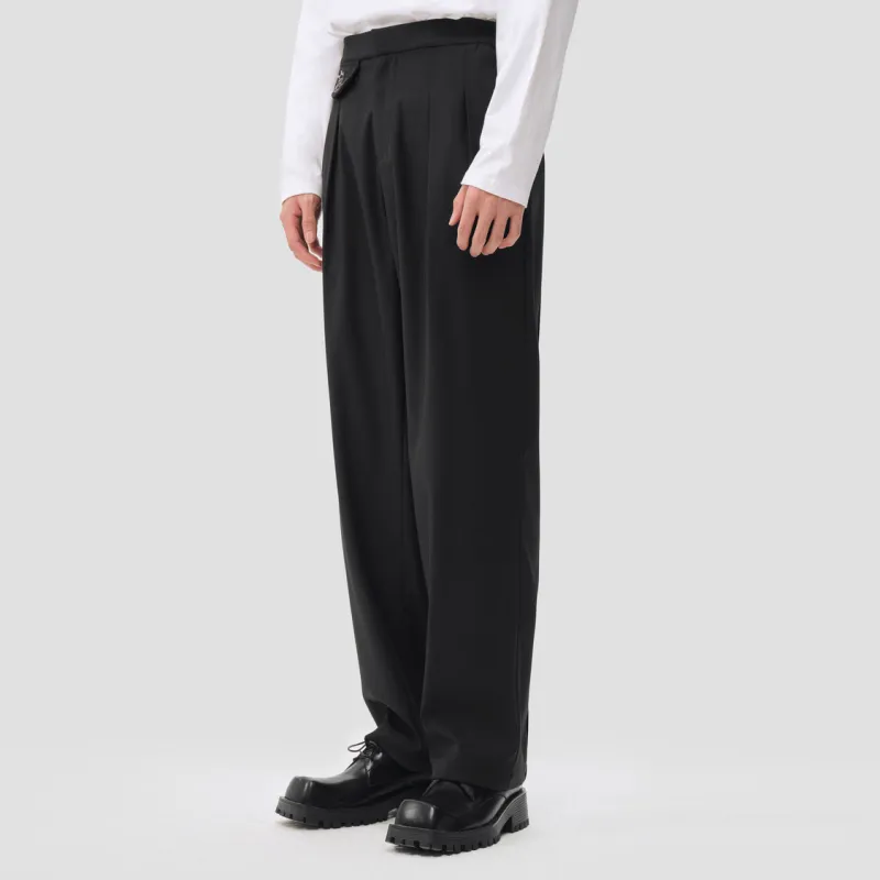 Bosieagender x SHIKUXINGQIU Casual Pants Unisex Black-3