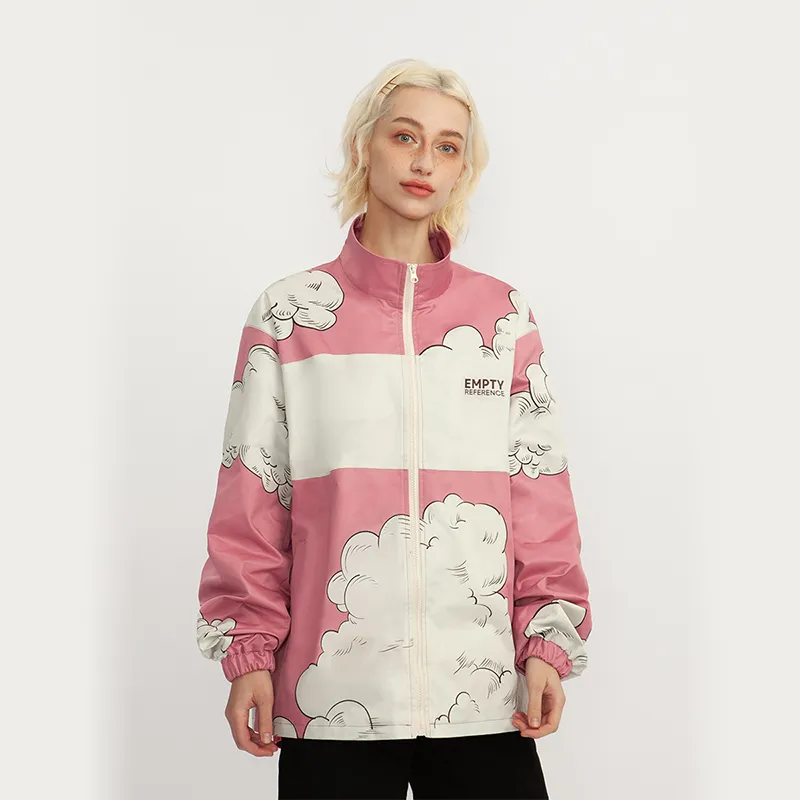 EMPTY REFERENCE Lapel Jackets Unisex Pink-3