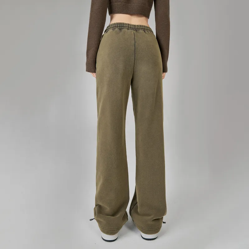 EPTISON WOMAN Straight Thickened Casual Pants Women's-3