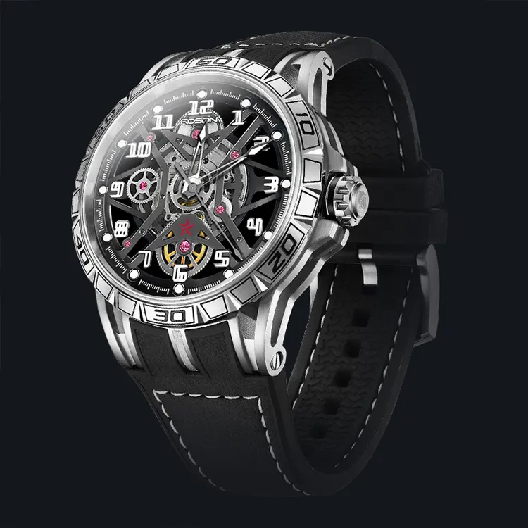 ROSDN Climber Xingji Collection Automatic Mechanical Movement Watch Men's Watches Silver Dial G2711-3