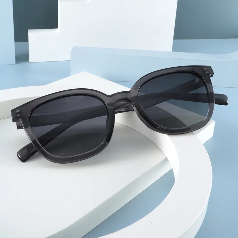 MUZU TR/Memory Plastic Square Sunglasses Unisex-2