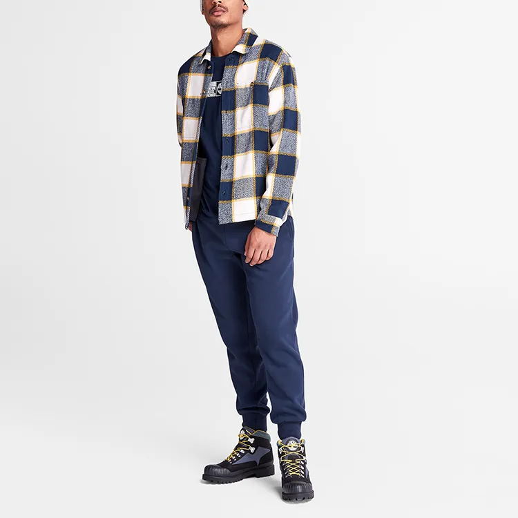 Timberland Shirt Men's Dark Sapphire Yarn Dyed Woven-5