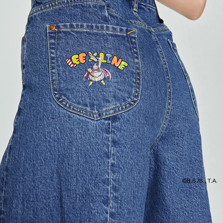 Lee Xline X Dragon Ball Z Collaboration Collection Lee X Dragon Ball Collaboration Denim Shorts Women's Medium Blue-5
