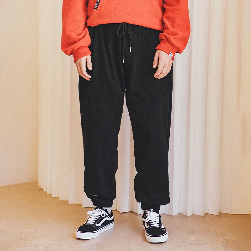 WAYNEXZAVIER Cargo Pants Thickened And Fleece Lined Casual Pants Men's-10