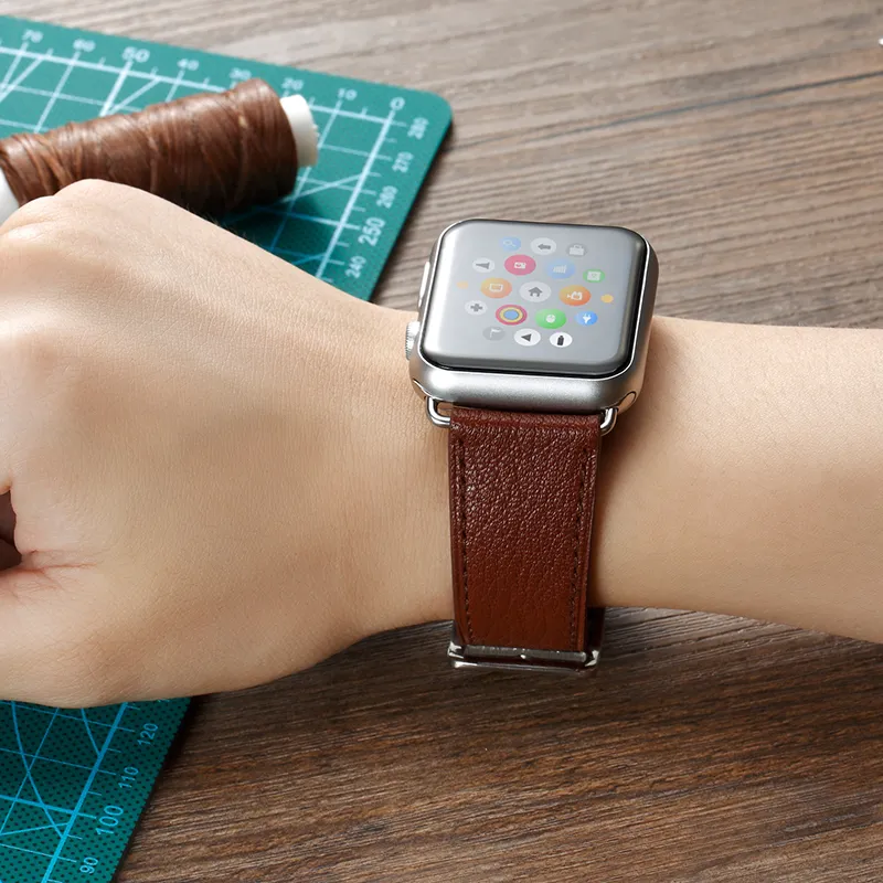 ZHISHENG Apple Compatibility Watch Band 38 49MM Watch Dial All Genuine Leather Material-3