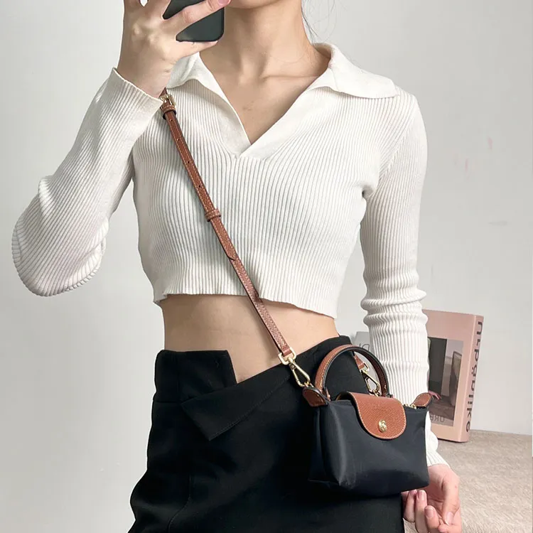 Luxury Care Artisan Workshop Cow Leather Perforated Modified Shoulder Bag, Crossbody Bag With Strap Women's Multicolor-3