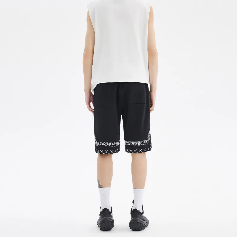 SPRAYGROUND Casual Shorts Unisex Black-4