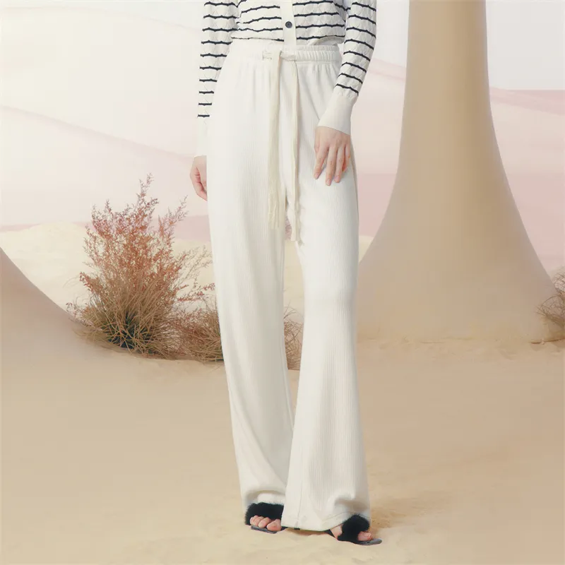TAMMY TANGS Casual Pants Women's White-2