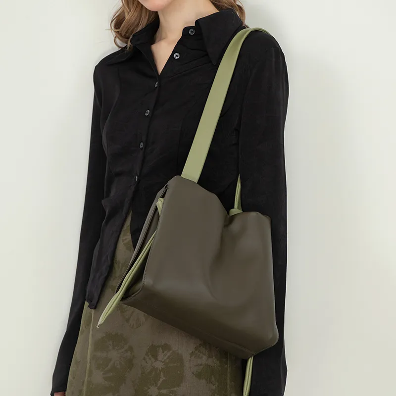VENOF Cow Leather Shoulder Bag, Crossbody Bag, Shoulder Bag Regular Women's Multicolor-6