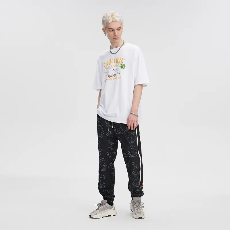 GUKUUL Jogger Casual Pants Unisex Black-4
