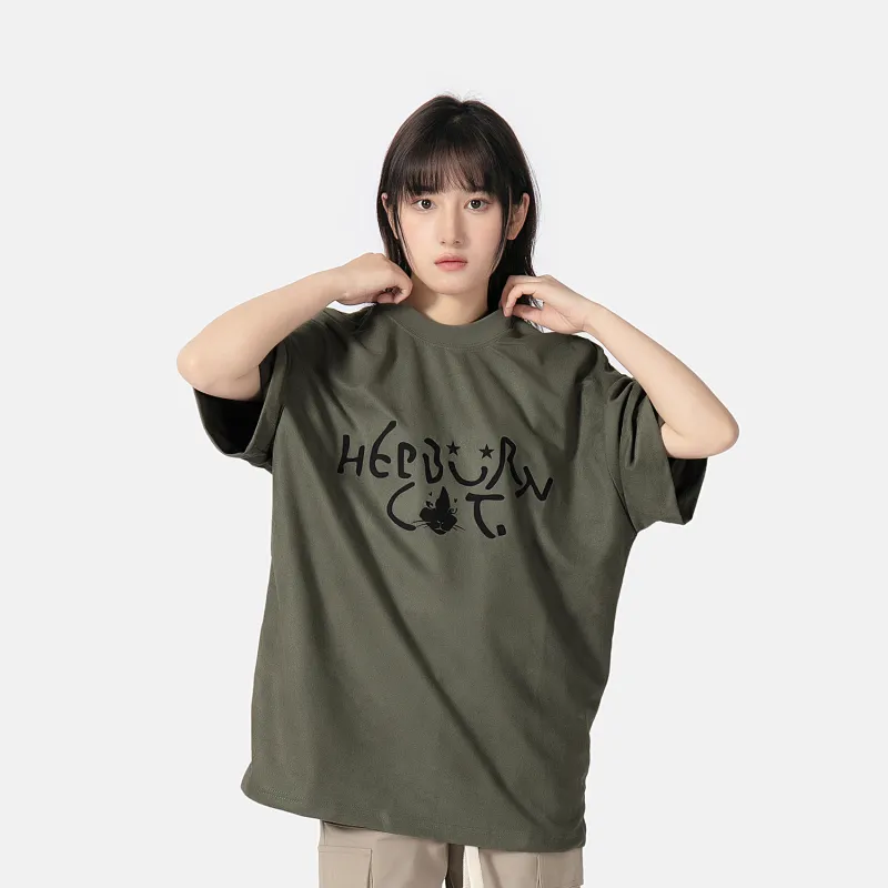 Hepburn Cat T-Shirts Unisex-20