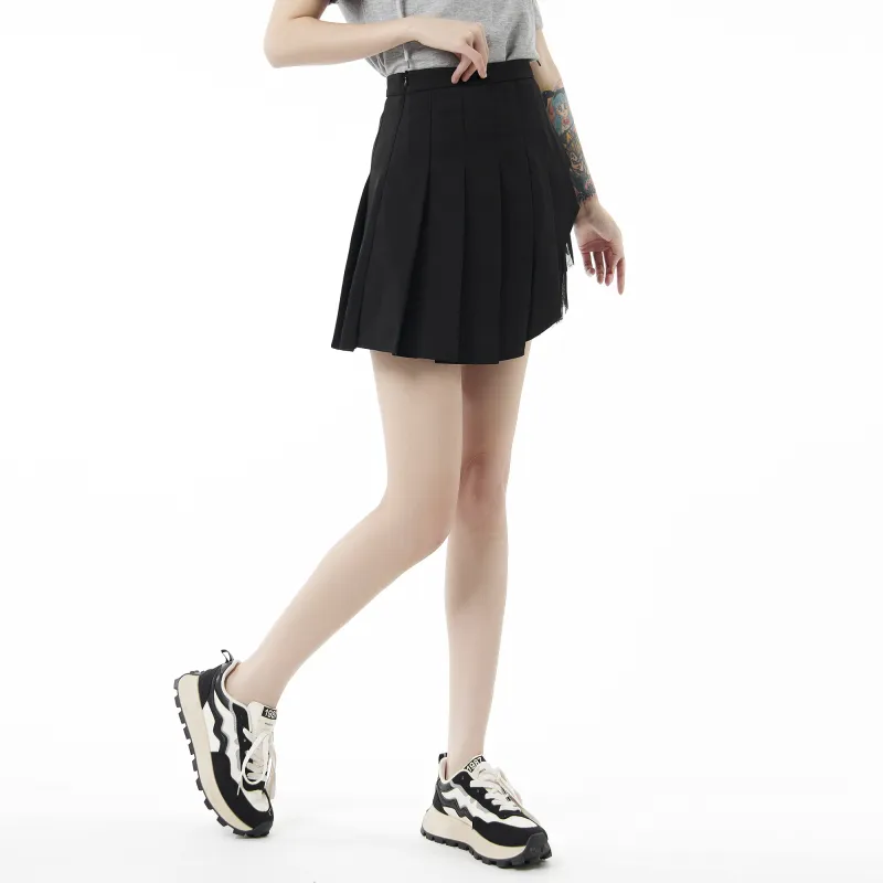 QYPRF Casual Short Skirts Women's Black-3