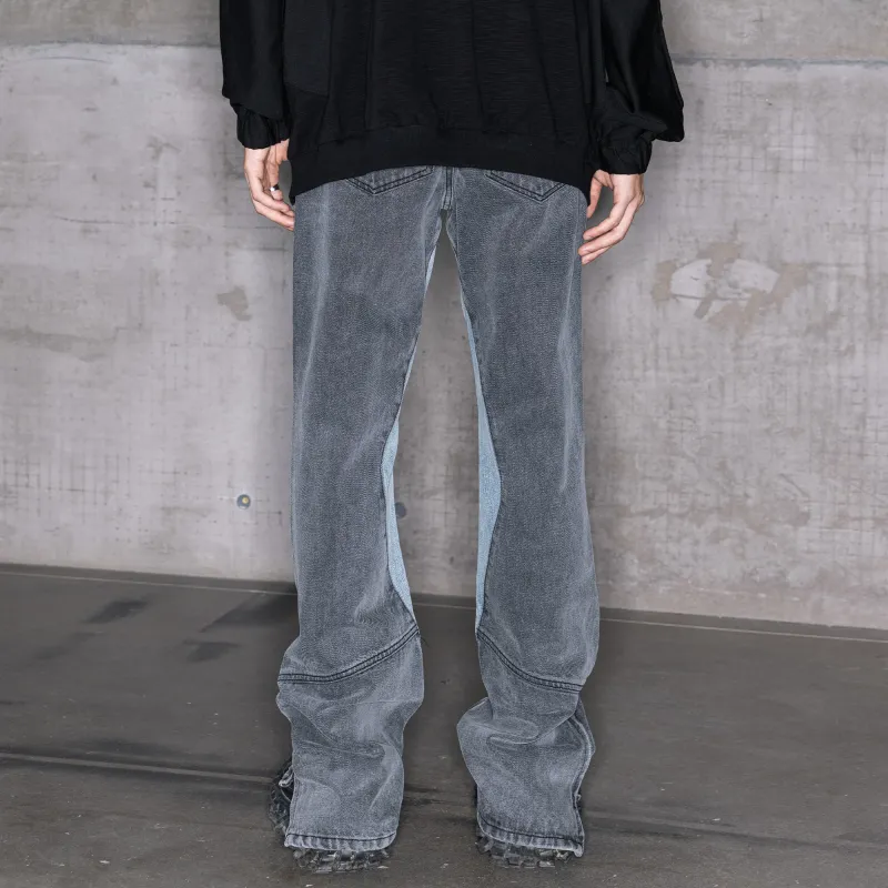 XINYINSU Jeans Unisex Gray-5