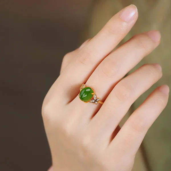 xiaoyinjiang Hetian Jade Rings Women's-1