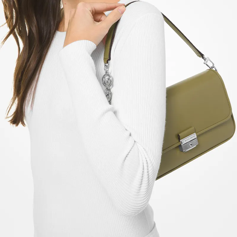 MICHAEL KORS MICHAEL KORS Luggage Collection Cow Leather Handbag Women's Olive Green-7