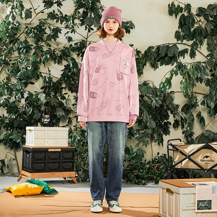 LAMLICKA Sweatshirts Unisex Pink-2