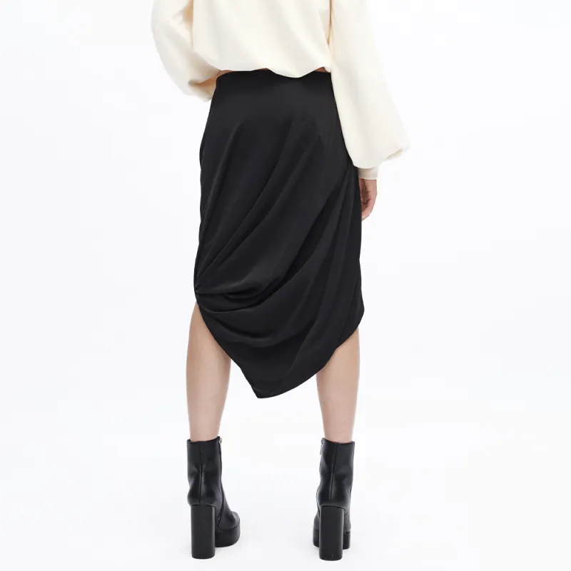 UOOYAA Casual Long Skirts Women's Black-3
