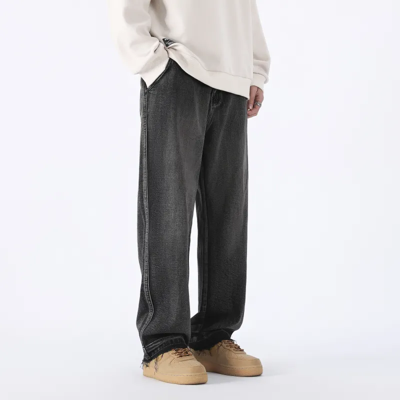 MISTEEZ Straight Jeans Spring Summer Fall And Winter Unisex-4
