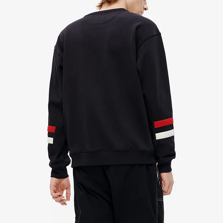 FILA FUSION Sweatshirts Men Elegant Black-4