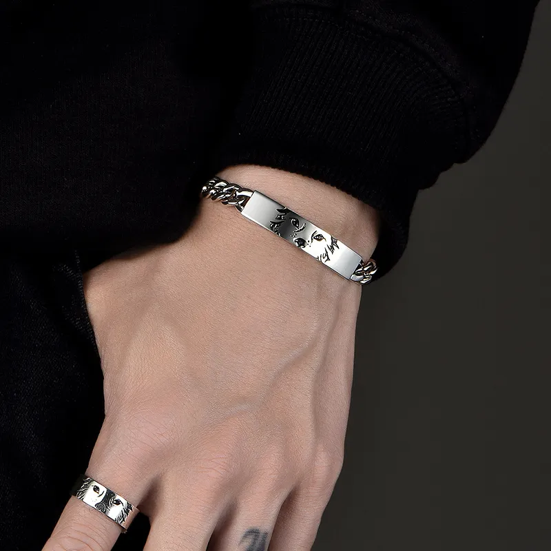 MYSH Bracelets Men Paw Star Bracelet-3