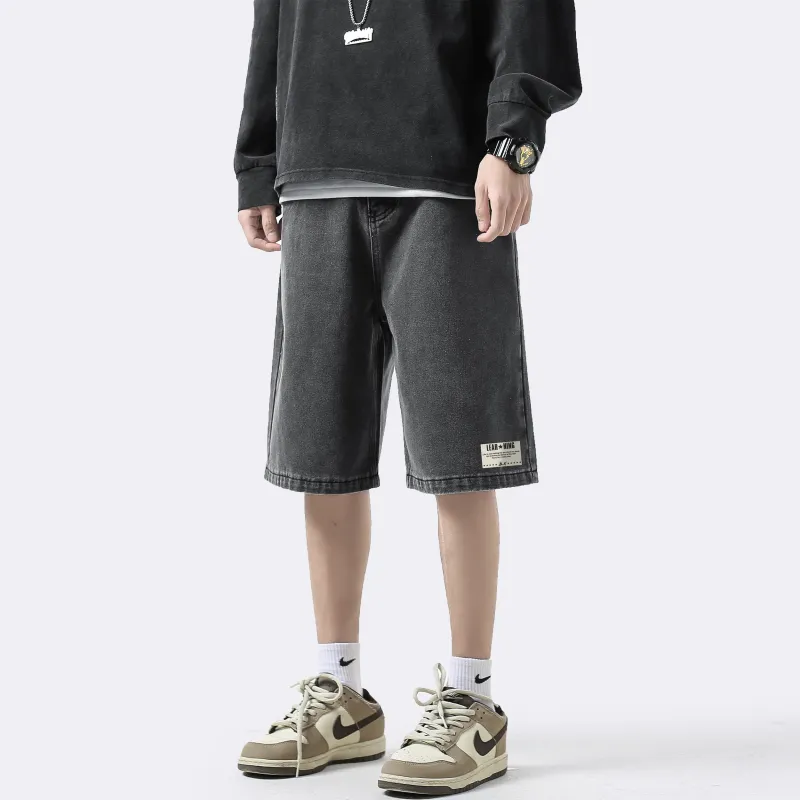 B.X Denim Shorts Unisex-3