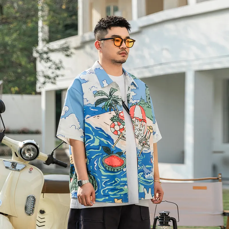 WAYNEXZAVIER Shirts Men Blue-3