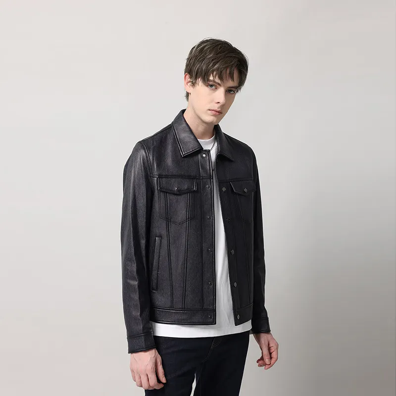 RARE Leather Jackets Men-5